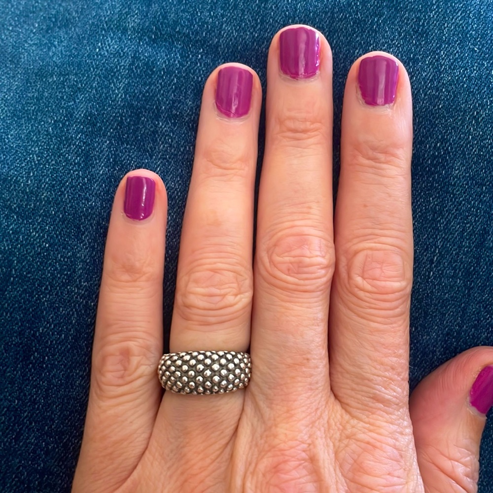 Woman’s SS dome shape, size 6 ring